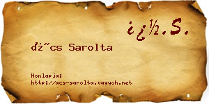 Ács Sarolta névjegykártya